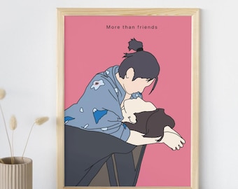 BossNoeul Leinwanddruck, Wandbild mit thailändischem BL-Schauspieler, Liebe in der Luft & Der Junge von nebenan