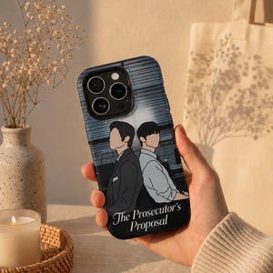 The Prosecutor's Proposal BL K-Drama Fan Art Print | Park Si Woo x Kim Yoon Sik | Boys Love Korean Drama iPhone Case