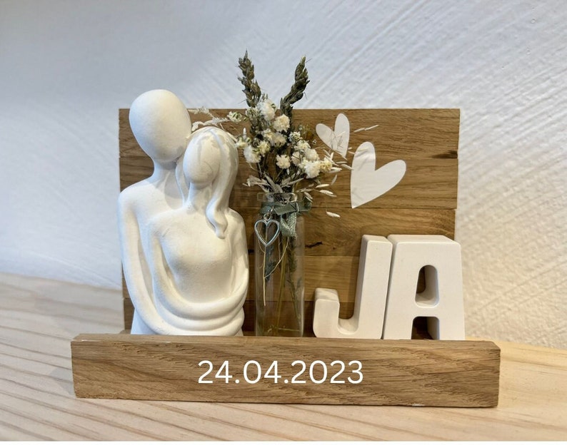 Hochzeitsgeschenk, Ehepaar, Hochzeit, Geschenk, Geldgeschenk, personalisiert, Raysin, Blumen Bild 3