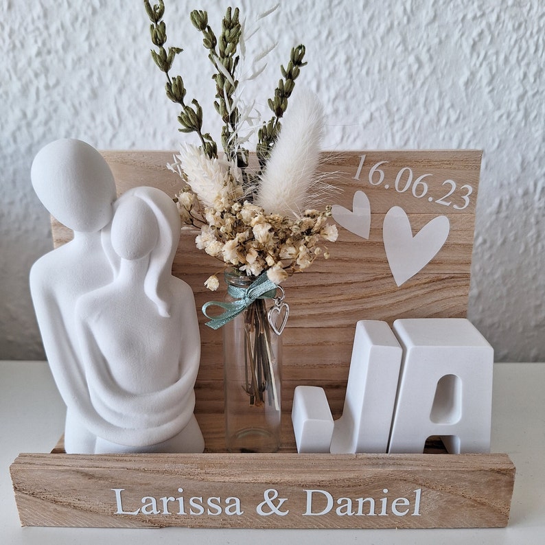 Hochzeitsgeschenk, Ehepaar, Hochzeit, Geschenk, Geldgeschenk, personalisiert, Raysin, Blumen Bild 1