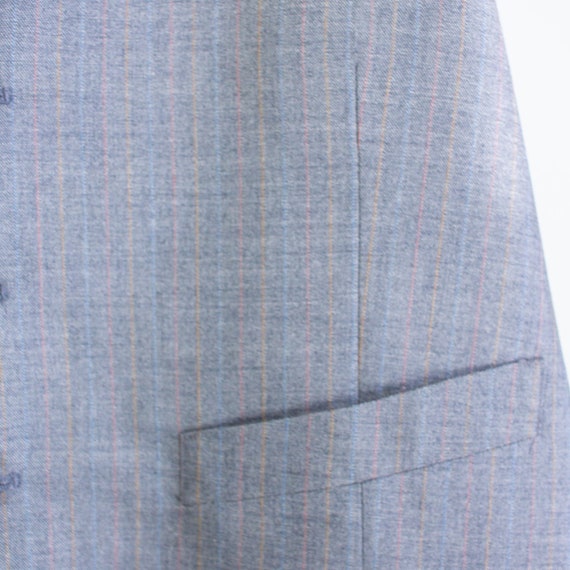 1970s Grey Vest Light Gray Suit Vest - image 4