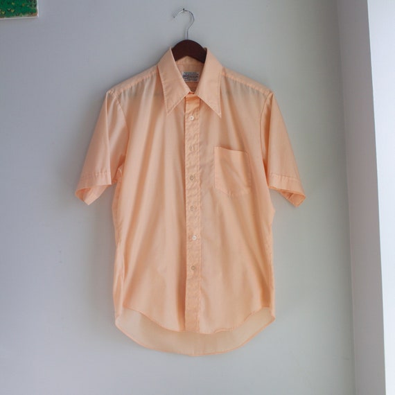 Vintage 1970s Short Sleeve Button Down Shirt