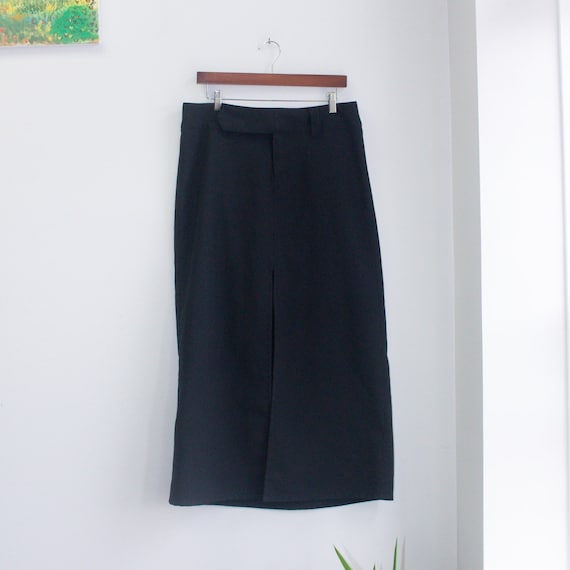 Y2K Black Maxi Skirt