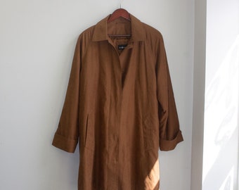 Bruine trenchcoat dames maat 14