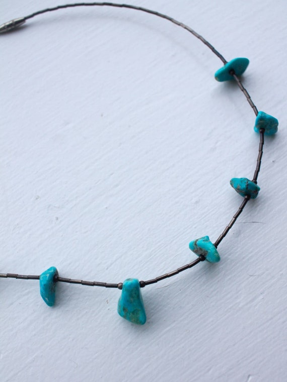 Vintage Southwestern Turquoise Nugget Necklace