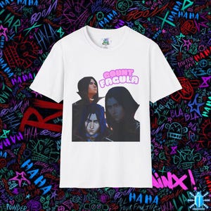 Arcane Inspired Unisex Softstyle T-Shirt Count Fagula Shirt Caitlyn Kiramman Tee Halloween Costume Gothic Vampire Top