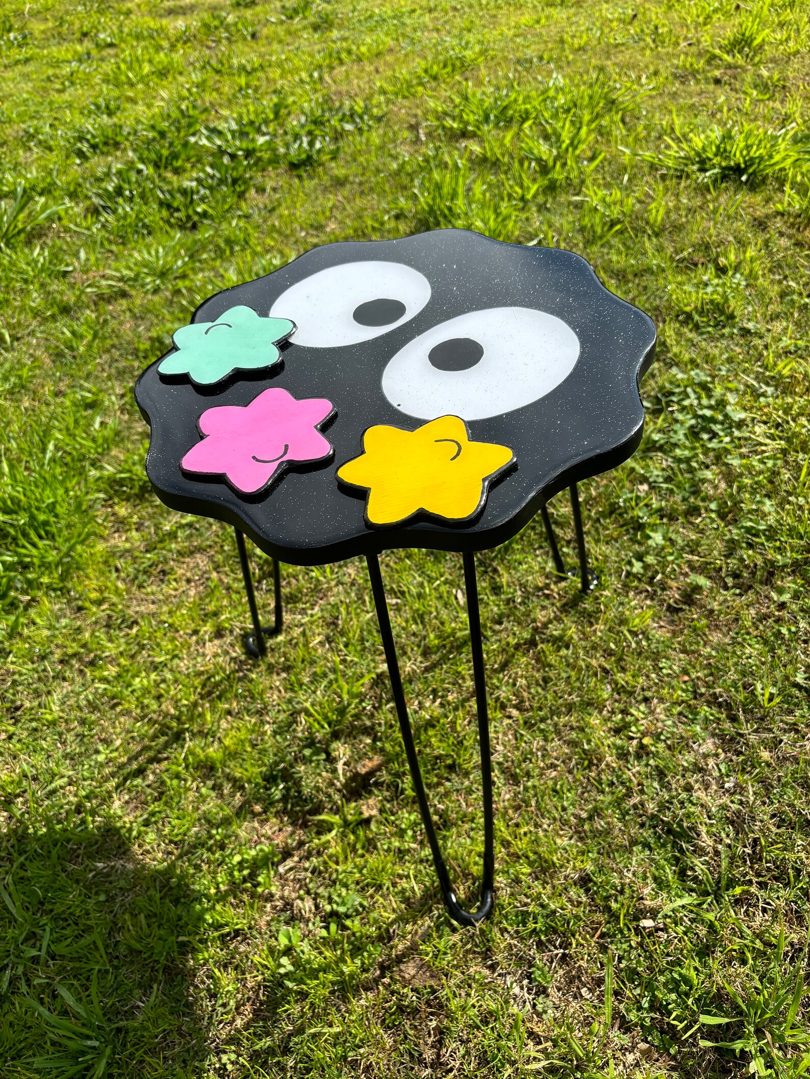 Soot Sprite Studio Ghibli Inspired Resin Table With Star Candy Coasters ...