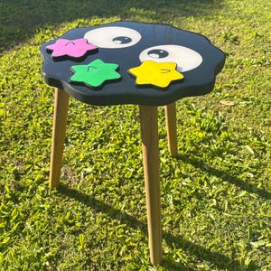 Soot Sprite Studio Ghibli Inspired Resin Table with Star Candy Coasters image 5