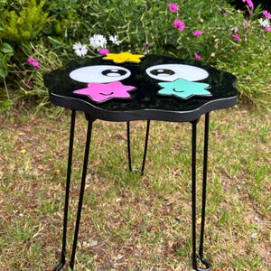Soot Sprite Studio Ghibli Inspired Resin Table With Star Candy Coasters ...