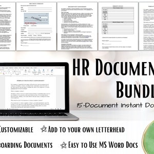 New Employee HR Paperwork, Employee Onboarding, Onboarding Documents, Small Business, HR Template, Human Resources Tools, Editable Template