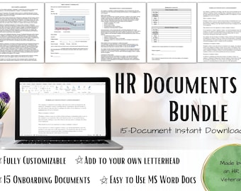 Personalarbeit für neue Mitarbeiter, Einstellung des Mitarbeiters, Einstellung von Dokumenten, Small Business, HR-Vorlage, Personalwesen-Tools, bearbeitbare Vorlage