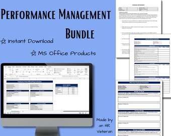 Performance Management HR Bundle, HR Vorlagen, Small Business, HR Office of One, Human Resources Tools, Jährliche Mitarbeiterbewertung, Evals