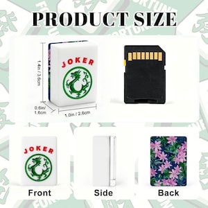 American Mahjong Tiles Set 166 Pieces with Jokers, Floral Mahjong Game Set, Acrylic Mahjong Tiles, Mahjong Gift Set image 3