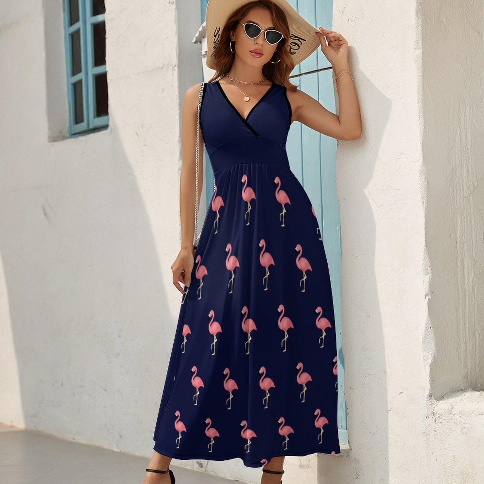 Flamingo Print Skirt - Etsy