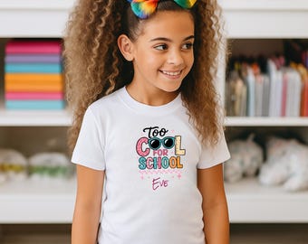 Too Cool for School Sunglasses, Little Boys Graphic T-shirt  display picture 3