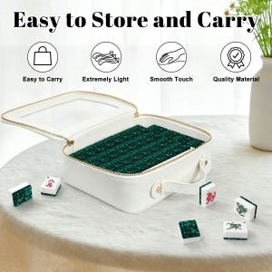 Emerald Green Mermaid Scale American Mahjong Tiles Set, Luxury Mahjong Game Set with Jokers, Acrylic Mahjong Tiles, Mahjong Accessories Gift Bild 6