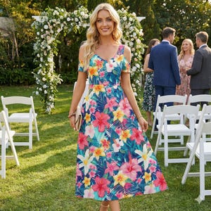 Key West Print Dress