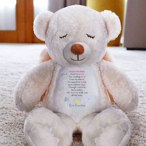 Personalized Memorial Angel Bear: Grief Gift for Child