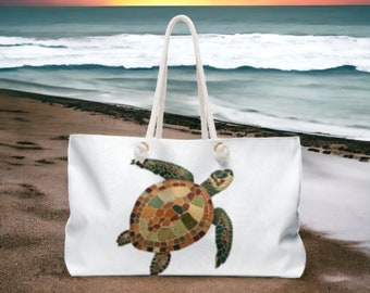 Sea Turtle Weekender Bag Beach Bag Overnight  Bag gift for mom weekender for her