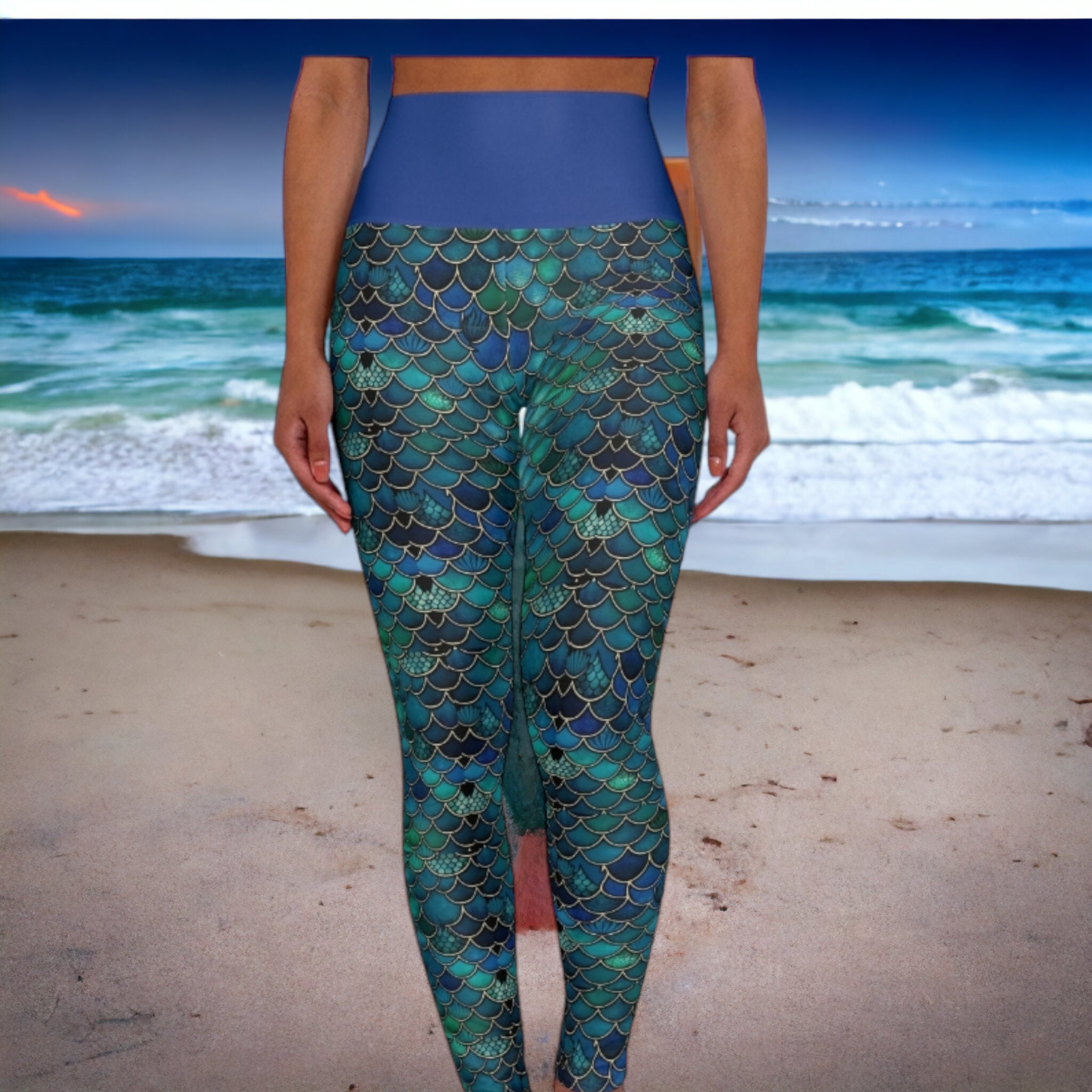 Mermaid Leggings, Little Mermaid Leggings, Leggings, Girls Leggings, Womens  Leggings, Plus Size, Gift for Her, Gifts, Yoga, Workout 