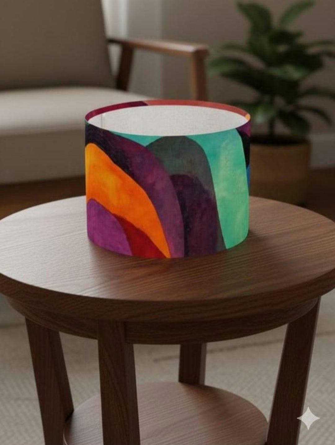 Modern Art Abstract Lamp Shade Only, Arc Floor Lamp Shade With Ring ...