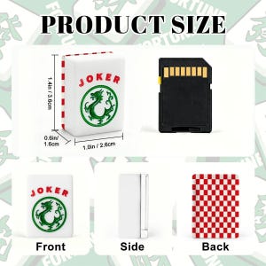 Custom American Mahjong Tiles Red White Checkerboard | 166 Piece Mahjong Set with Jokers | Personalized Mahjong Gift | Mahjong Accessories image 4