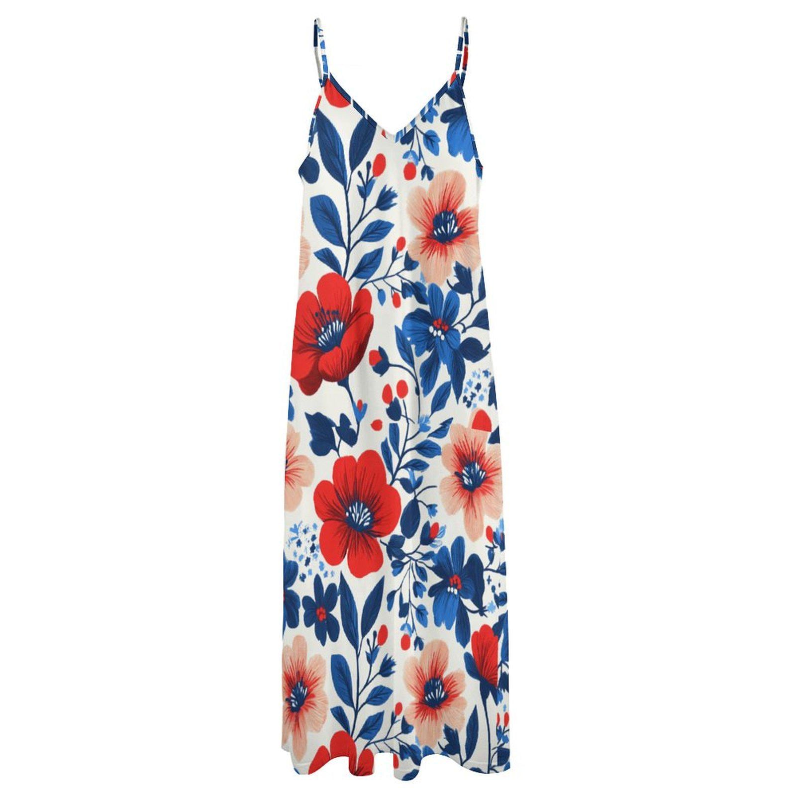 red white blue maxi dress 12 Red, White & Blue Dresses For Summer