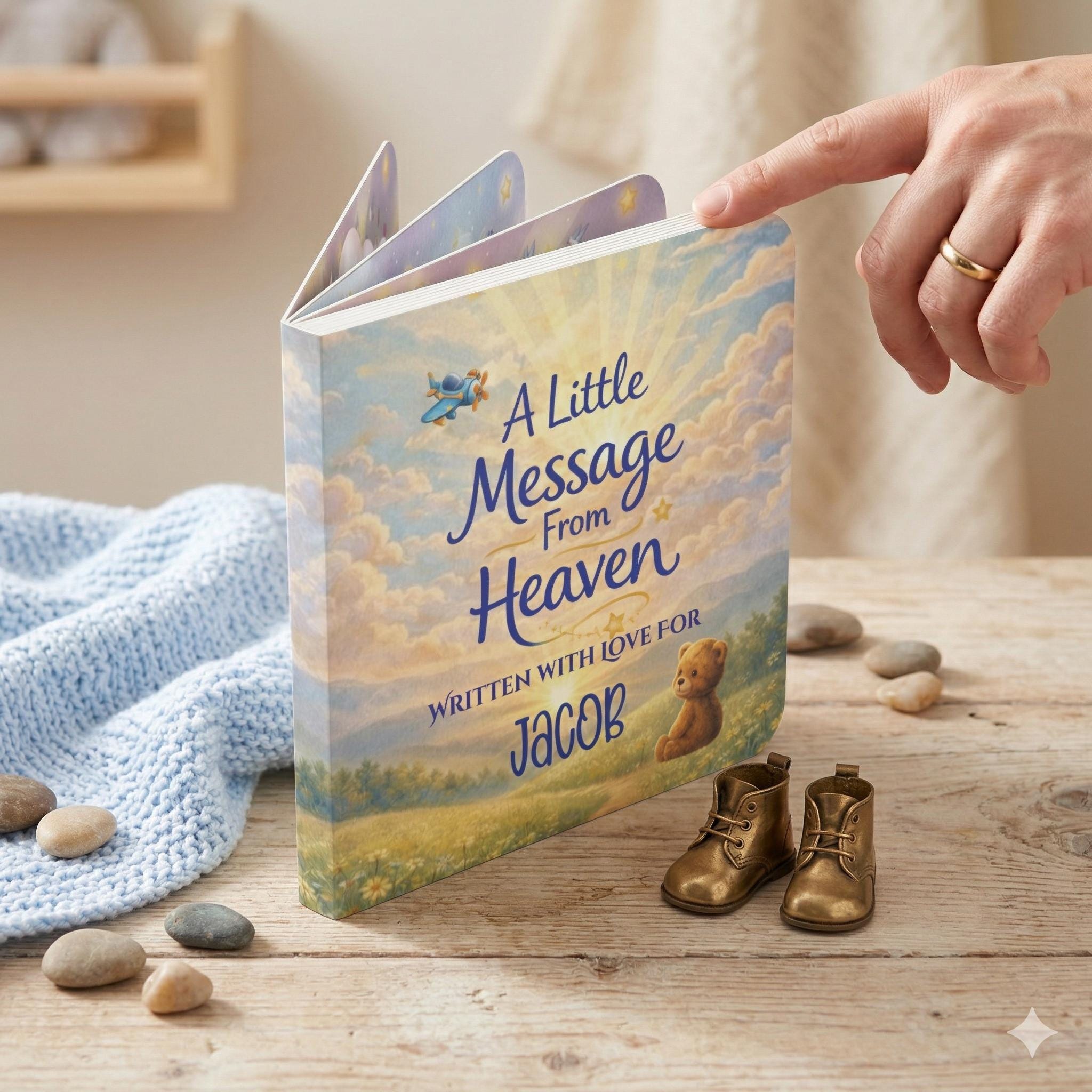 Personalized Baby Book From Heaven, Child Loss Memorial Keepsake ...
