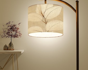Lampadaire design vintage en forme de feuilles, lampadaire en arc de cercle (fabriqué aux États-Unis), éclairage intérieur décoratif, maison élégante