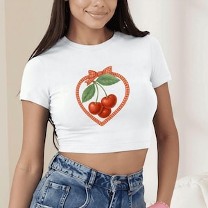 Red Gingham Crop Top - Etsy