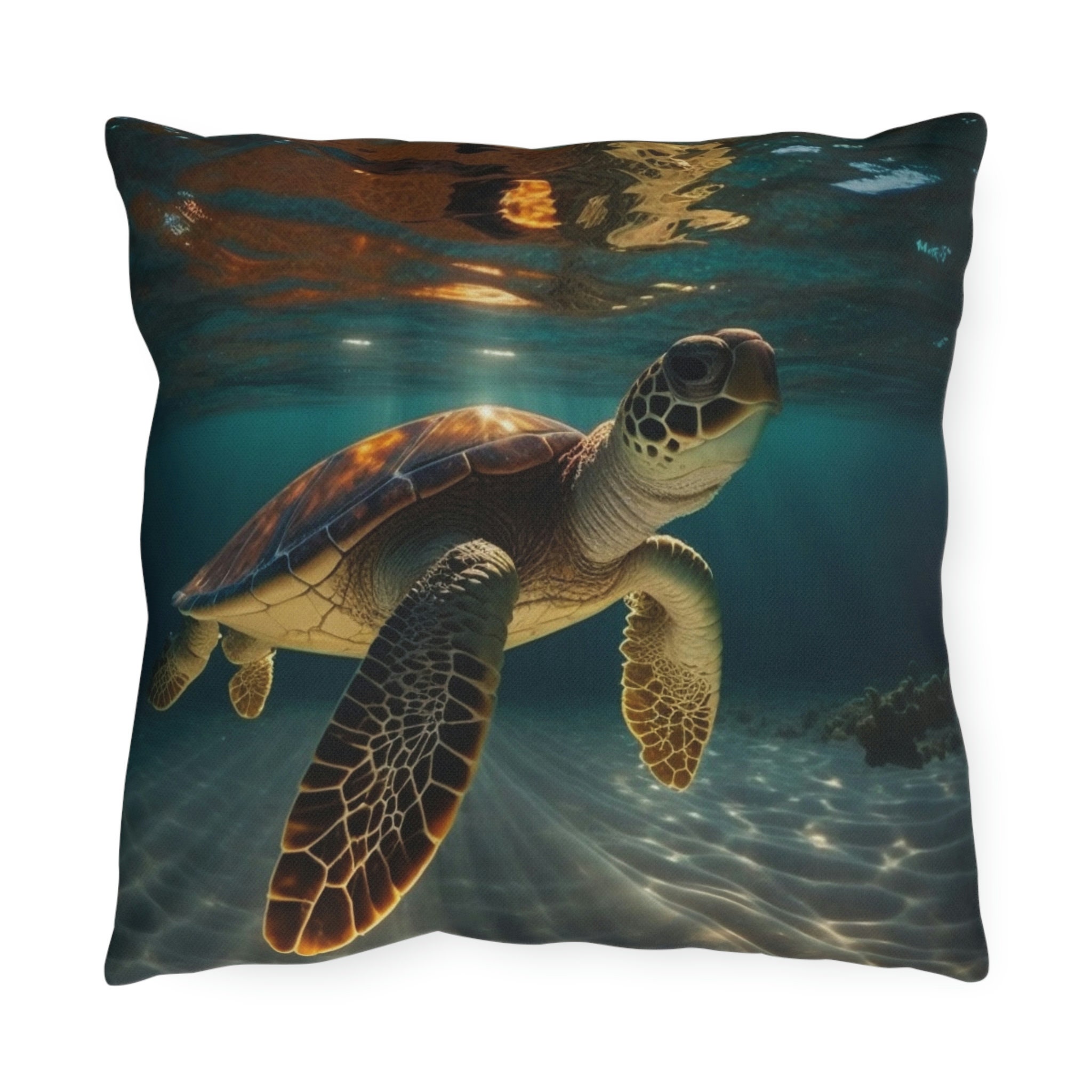 Sea Turtle Outdoor Pillows Sea Turtle Lover Sea Turtle Fan Etsy