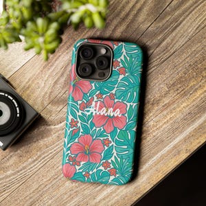 Op maat gemaakte stoere hoesjes met bloemen voor iPhones, gepersonaliseerde telefoonhoes, beschermend iPhone-hoesje met bloemen, telefoonhoesje met bloemmotief, unieke bloem