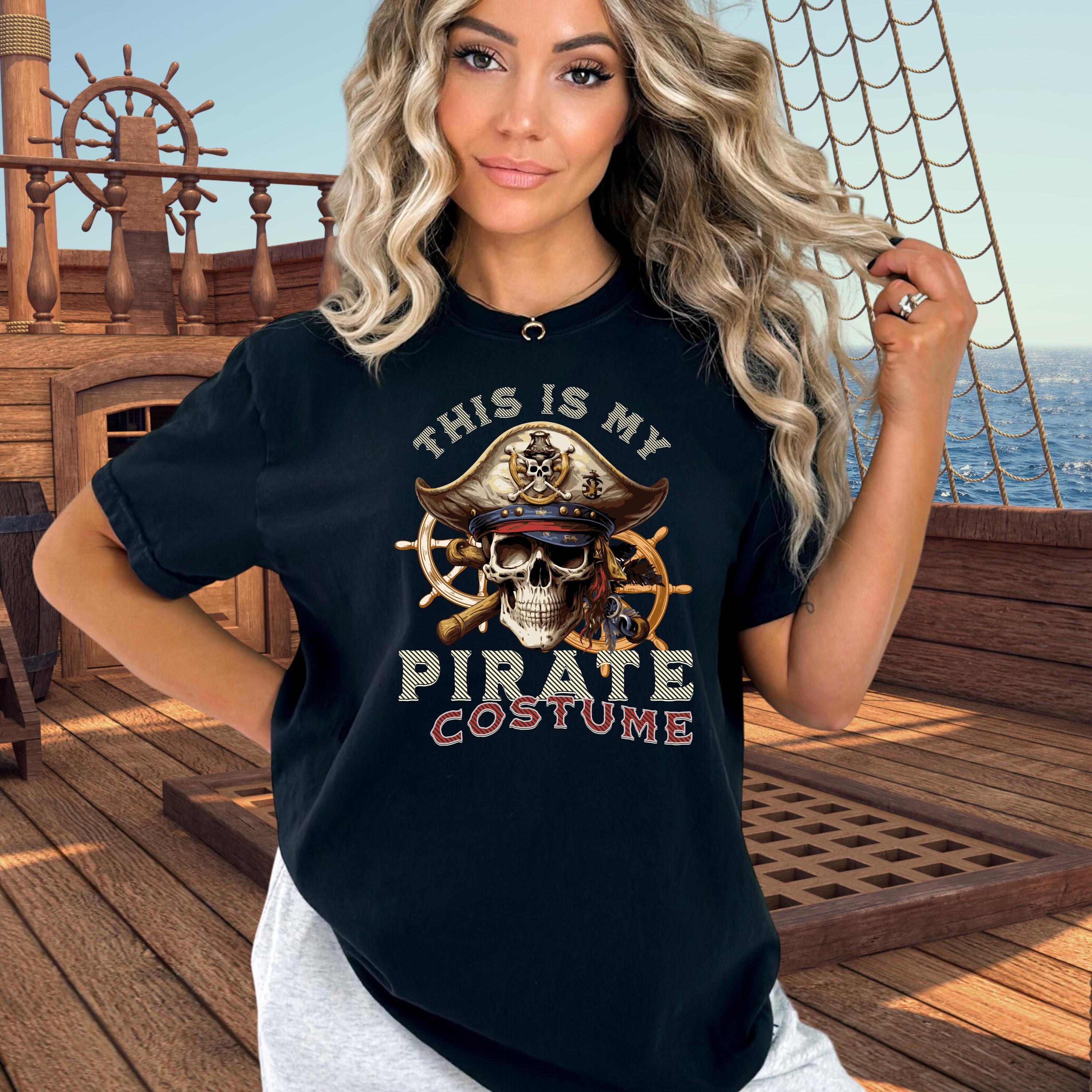 面白い海賊コスチュームTシャツ Comfort Colors Tシャツ – ハロウィン