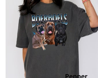 Peraonalized Pet Bootleg Style T-shirt, Pet Collage Tee, Custom Pet Tee