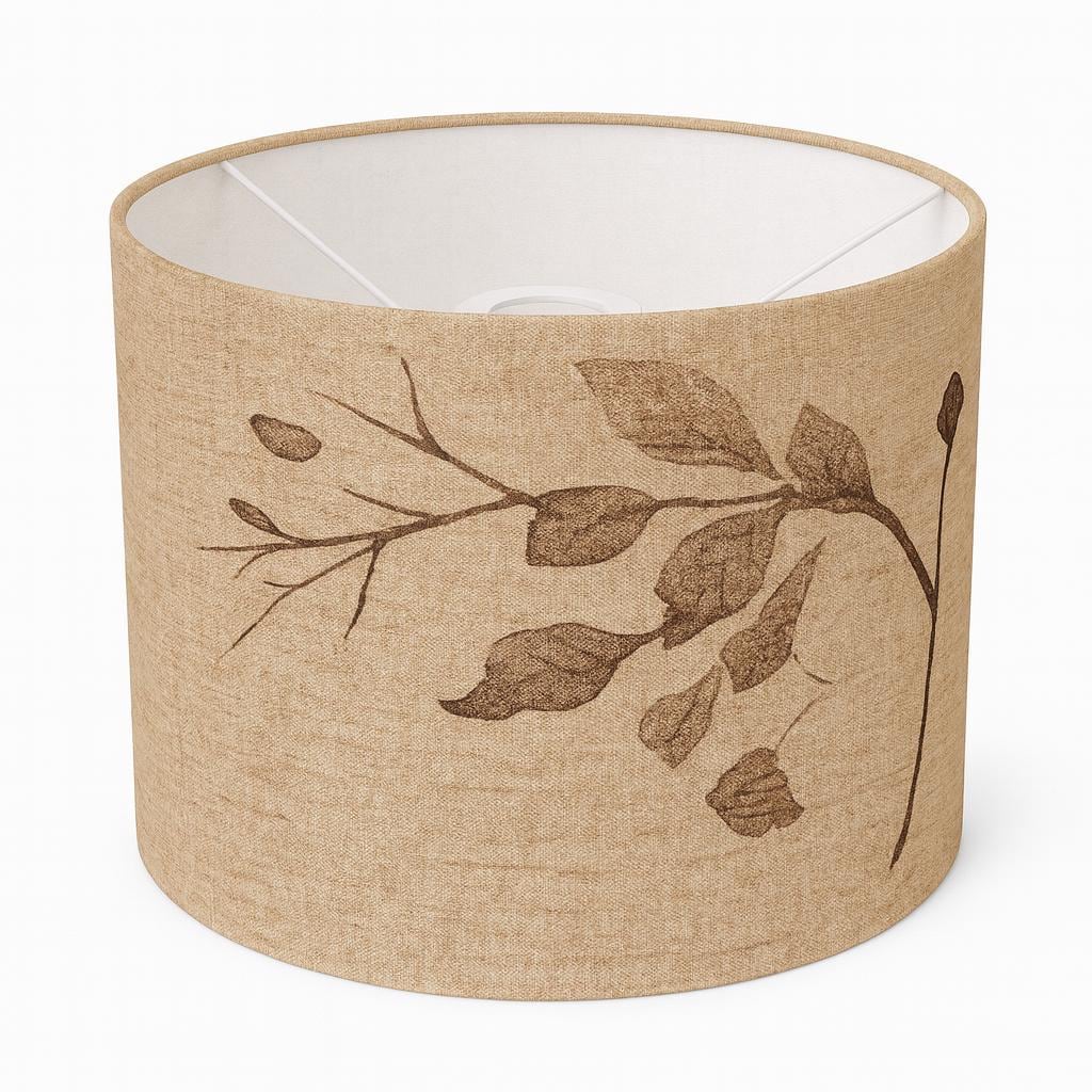 Replacement Lamp Shade - 11x5.5 Inch Cylindrical Linen Shade For Floor & Table Lamps