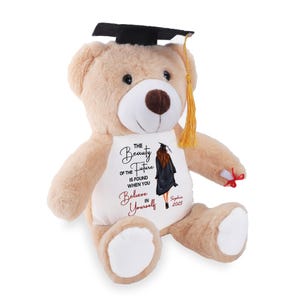 I'm In Heaven But I Won't Miss This Day - Personalized Graduation Teddy Bear main image 1