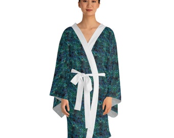 Mermaid scales Kimono Style Robe, Perfect Gift Idea for Many Occasions. Valentines, Birthday, Anniversary, Christmas, Gift Idea