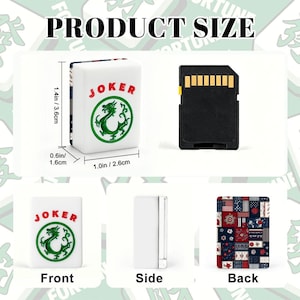 Ensemble de tuiles de mahjong américain patriotique, ensemble de jeu de mahjong 166 pièces avec jokers, tuiles de mahjong Americana patchwork, soirée jeux image 3