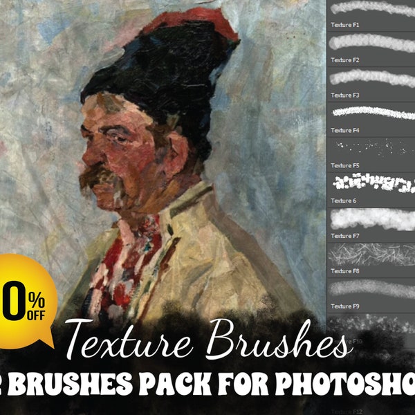 12 Photoshop Brushes, Texture Brushes, Designer and Professional Brush Collection, Digital Brushes, Photoshop Tools, Photoshop Brush Set