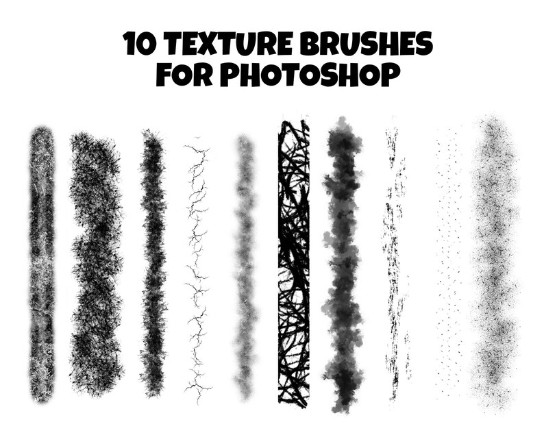 Hair & Texture Brushes for Digital Art Painting, Hair