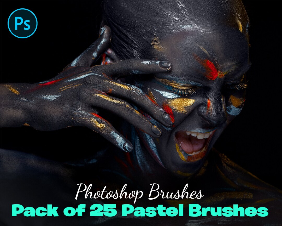 25 Pastel Brushes, Brushes, Pastel Brushes, Digital