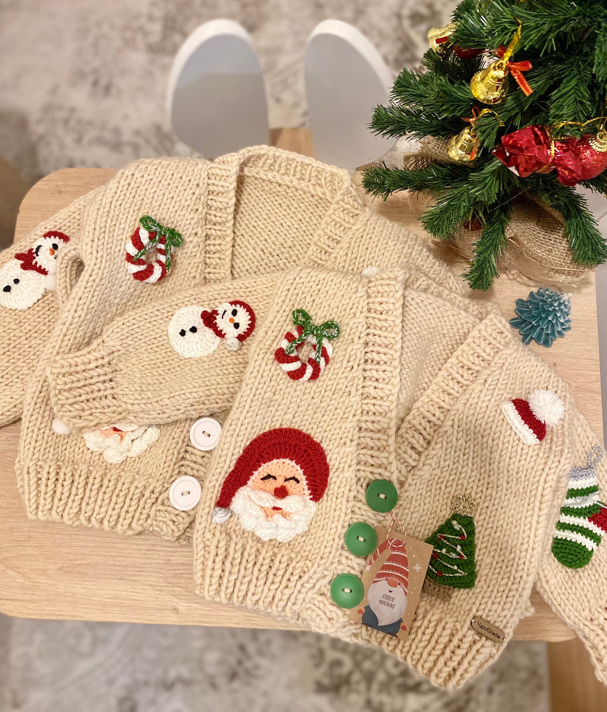Baby christmas cardigan sales