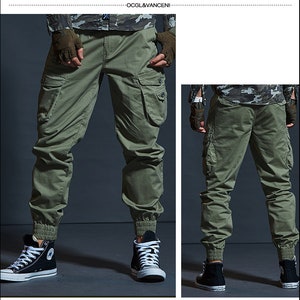 Men's Camo Cargo Pants, Streetwear Fashion, Tactical Trousers, Casual ...