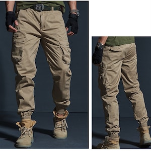 Men's Camo Cargo Pants, Streetwear Fashion, Tactical Trousers, Casual ...