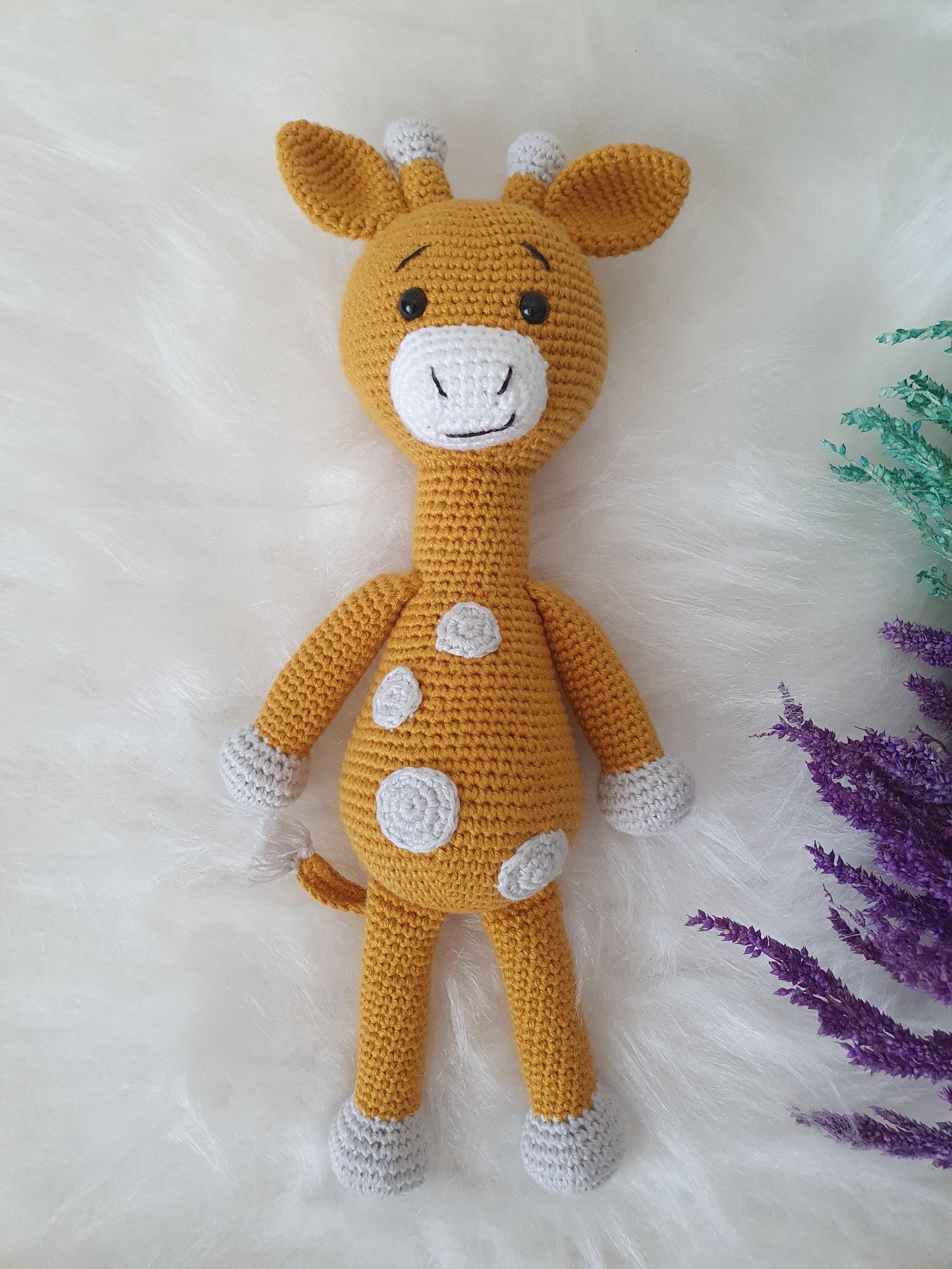 Giraffe Rattle Set Crochet Giraffe Baby Rattle Set: Handmade Amigurumi Toy - Etsy