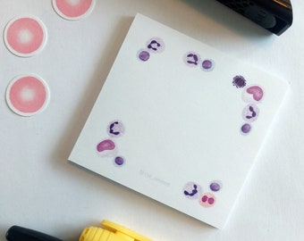 Blood cell art Post-it notes, Sticky notes
