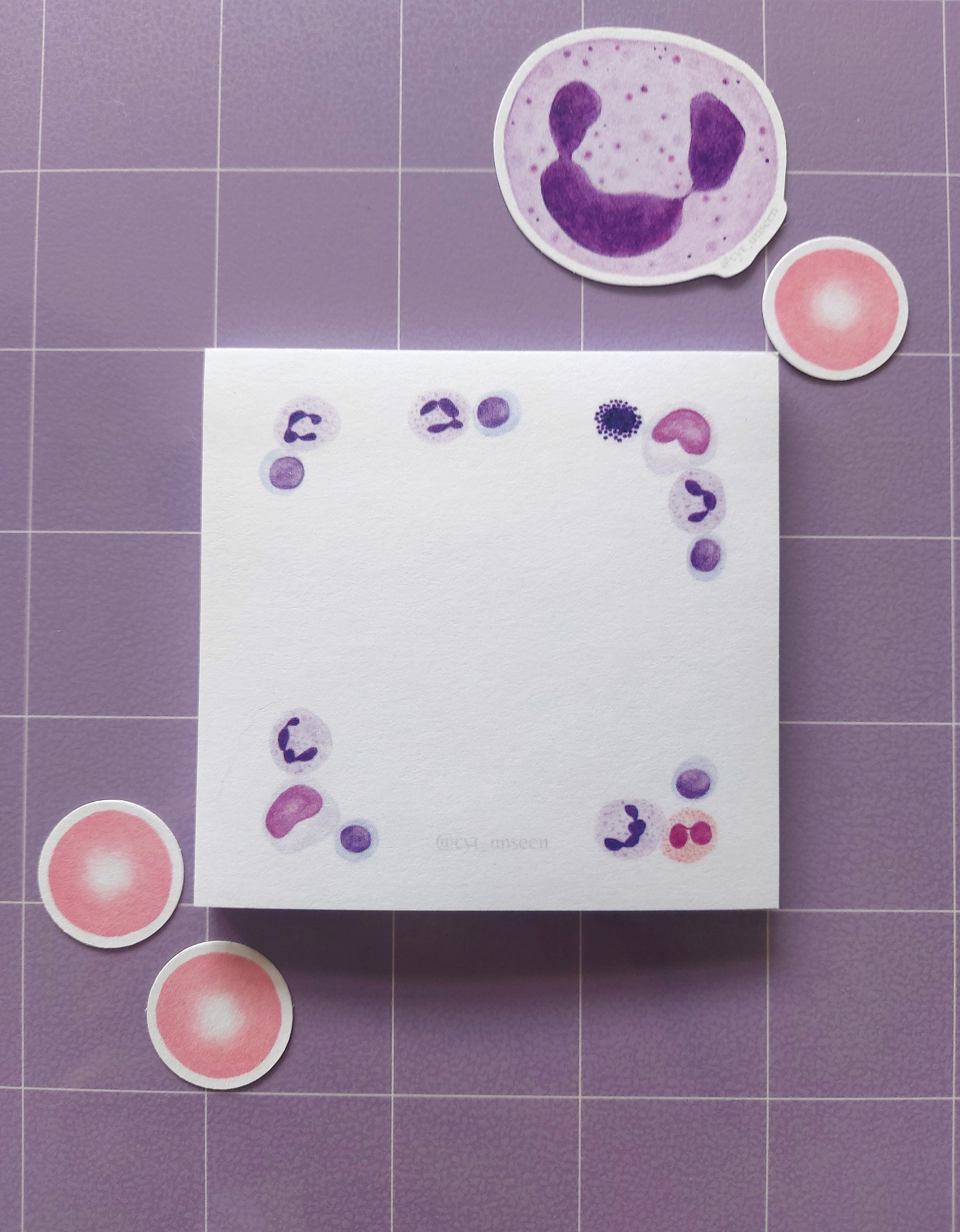 Blood Cell Art Post-it Notes, Sticky Notes - Etsy