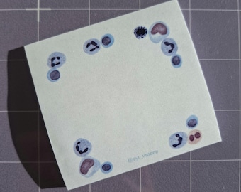 Blood cell art Post-it notes (blue toned), Sticky notes