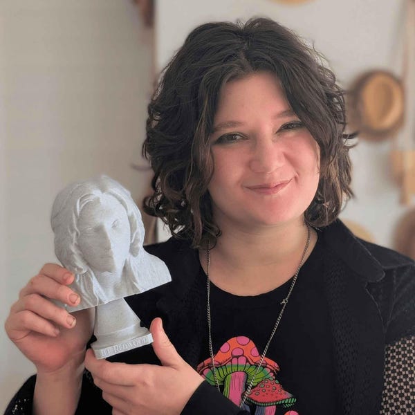 Escultura personalizada em busto fotográfico, retrato personalizado como lembrança.