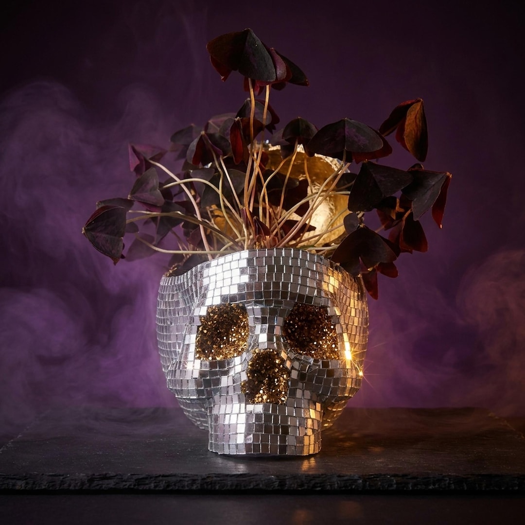 ディスコスカルプランター、ゴシックミラーボール植木鉢 - Etsy 日本